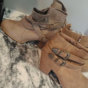 Elegant Taupe Ankle Booties